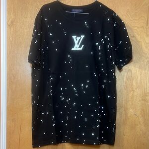Louis Vuitton Black and White Logo T-Shirt